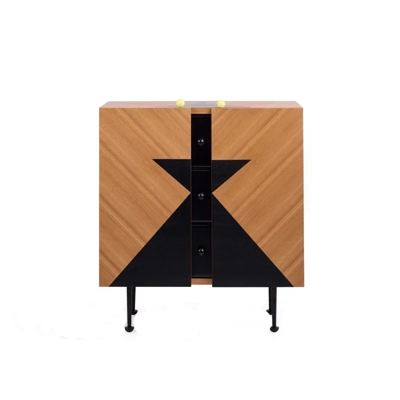 

LJYAmerican simple modern entrance locker Nordic light luxury living room decorative drawer storage cabinet