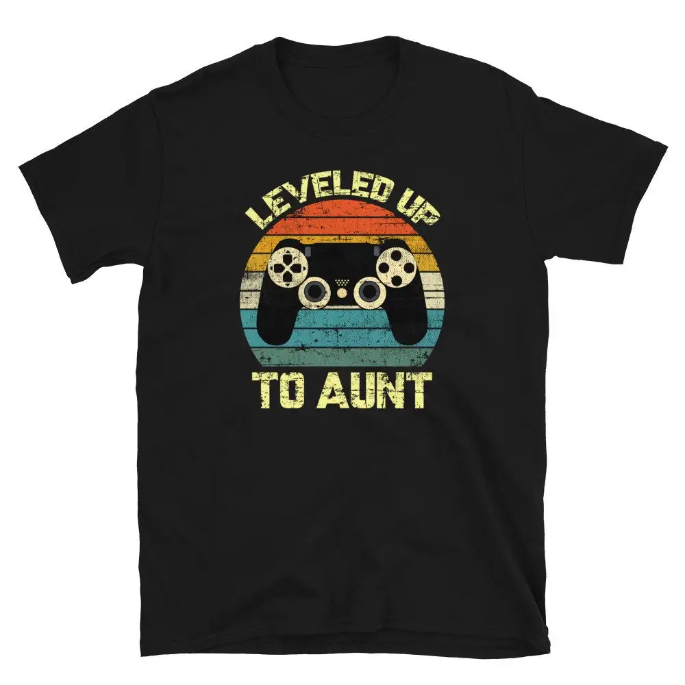 Leveled Up To Aunt T Shirt For Level Unlocked Pregnancy Announcement New