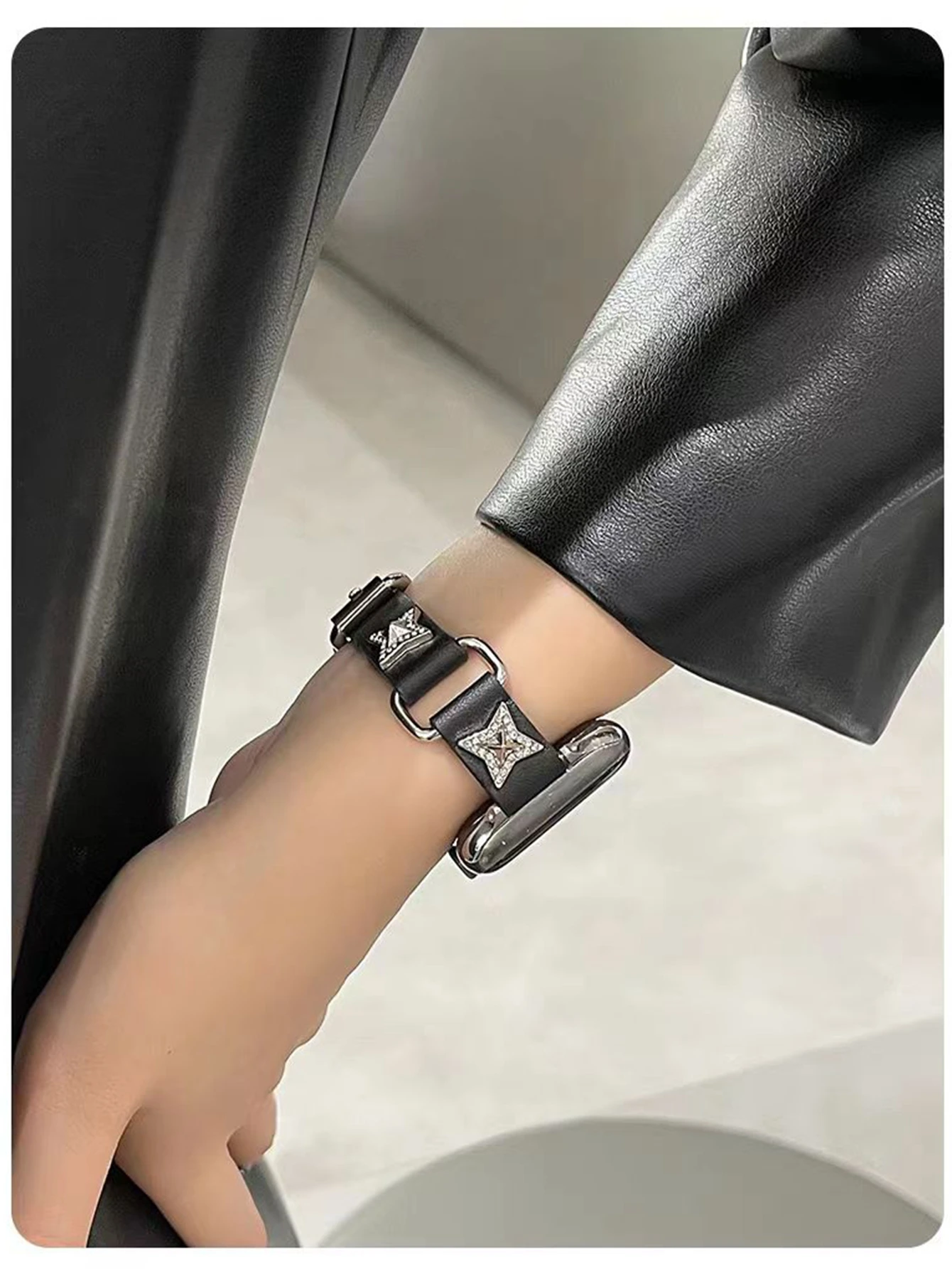 Slim new Leather loop For Apple Watch band women Series Ultra 10/9/8/7 40mm 41mm 42mm 44mm 45mm 46mm Strap