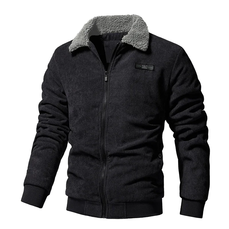 Veste d'hiver en velours côtelé pour hommes, Parka coupe-vent, Manteau à doublure Smile, Mode coréenne, Vestes d'affaires décontractées, Marque optique, Nouveau