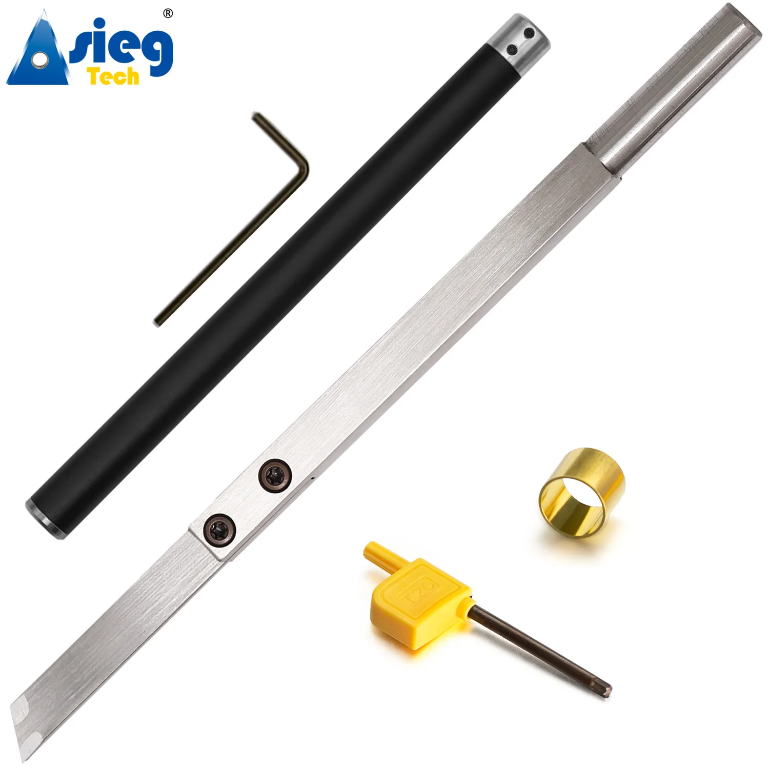 Carbide Tip Blades Grooving Tool Ferramentas de Corte Alça de Alumínio para Torno de Madeira Ferramentas de Torno de Madeira