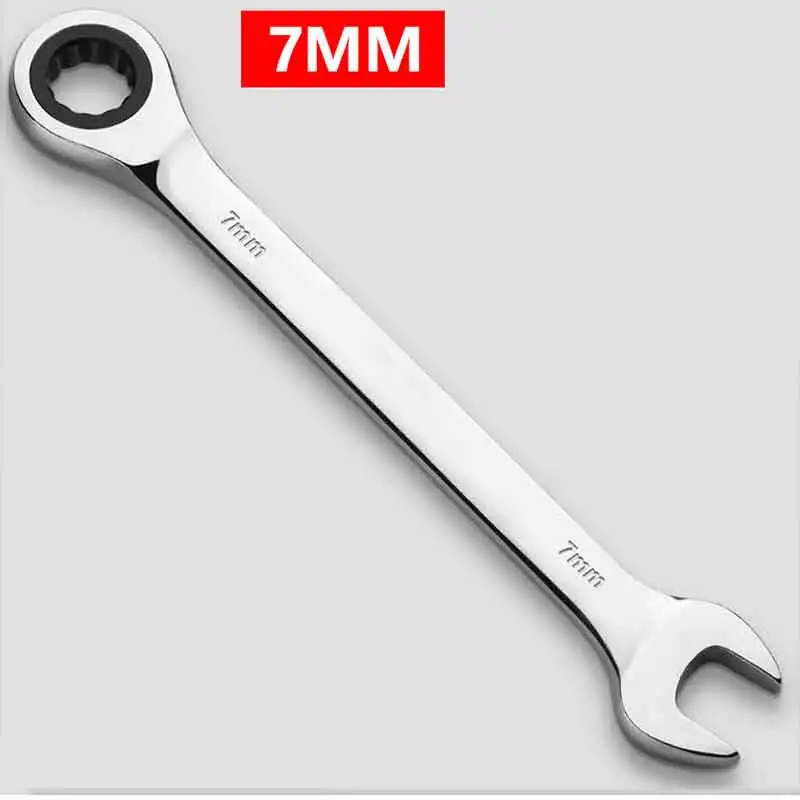 

7mm Ratchet Combination Metric Wrenches Hand Tools Torque Gear Socket Nut Tools Not A Set of Key