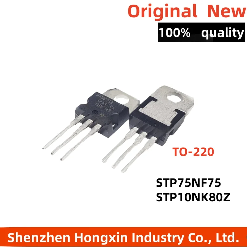 5-10 Piece new P75NF75 STP75NF75 P10NK80Z STP10NK80Z direct insertion TO-220 field-effect transistor MOSFET