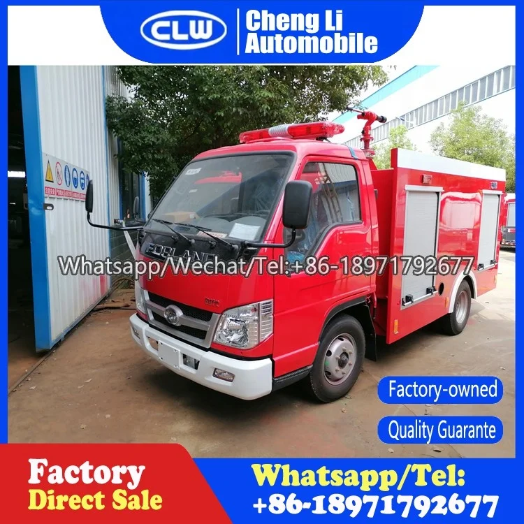 Forland Fire Trucks 4x2 Water Tank Fire Fighting Vehicle Mini Fire Fighter Truck