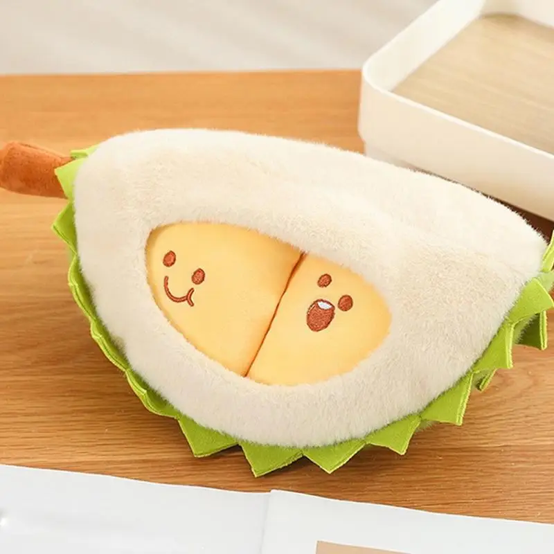 Durian Plush Toy Decompress Durian Toy Creative Detachable Durian Toy Peeling Fruit Durian Soft Pillow For Kids And Adults