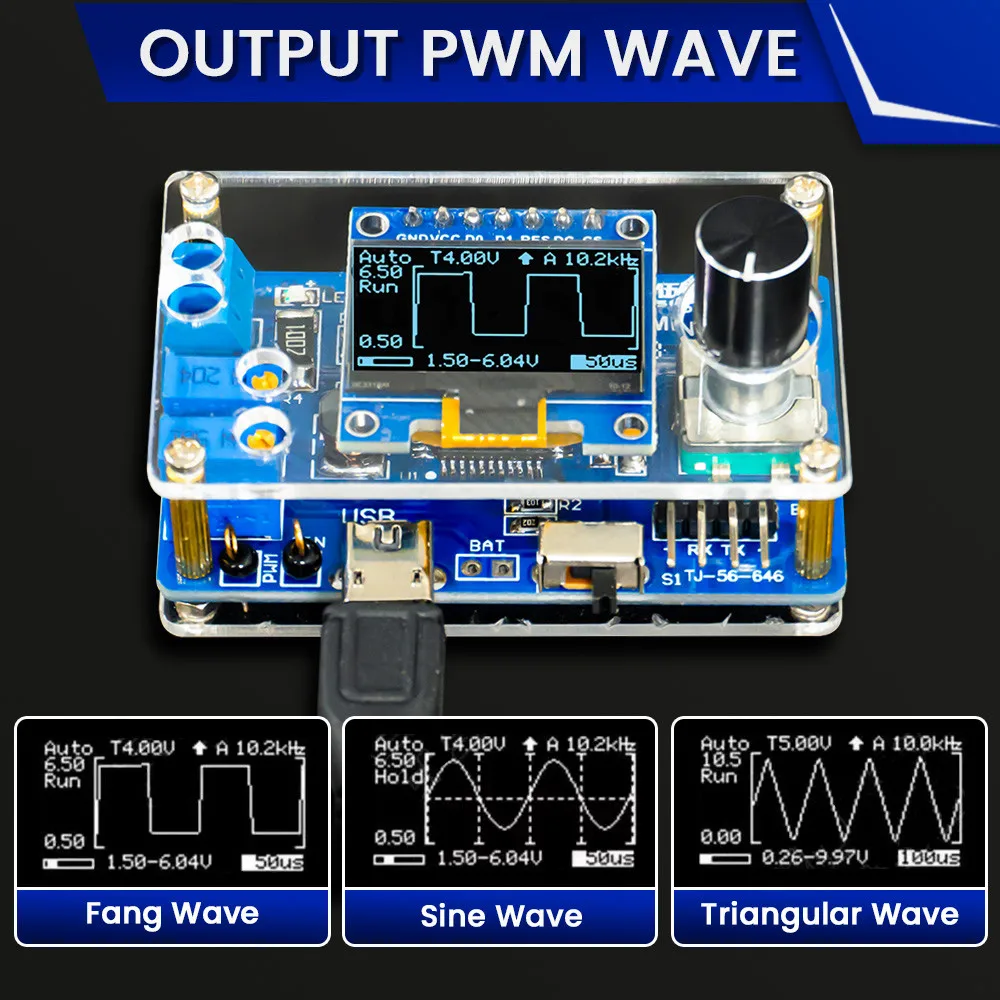 DIY Mini Digital Oscilloscope Electronic Kit STC8K8A MCU with 0.96 Inch OLED DIY Soldering Project Practice Solder Assembly