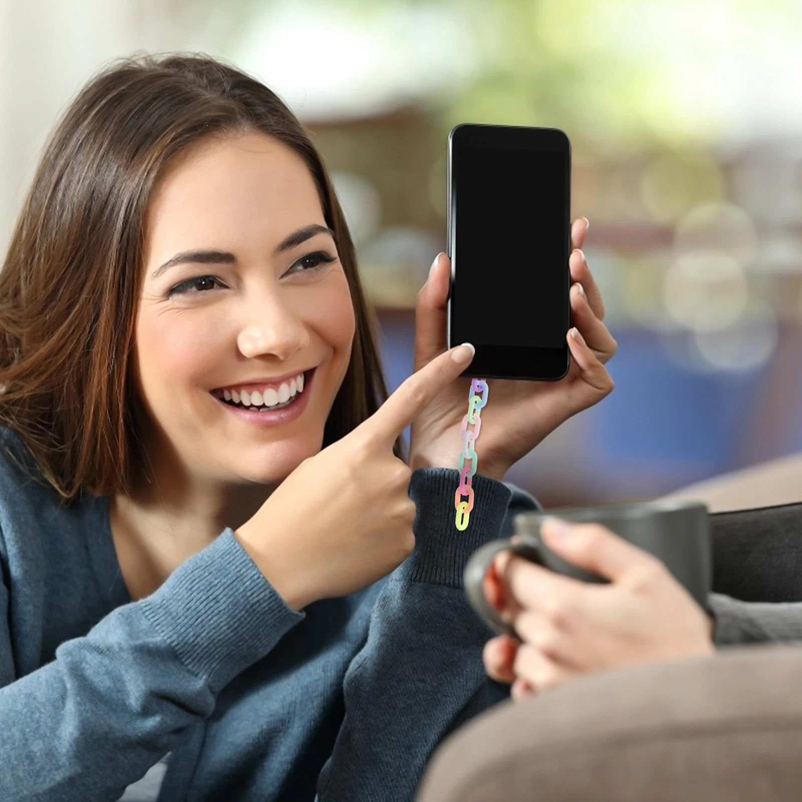 Красочные 200 шт. акриловые соединительные цепи аксессуары для рукоделия открывающиеся пластиковые кольца для DIY ювелирных изделий быстрые разъемы