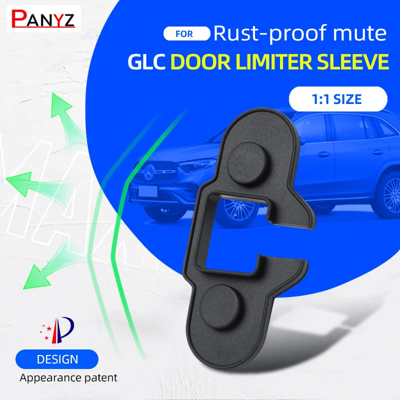 

For Benz GLC Door Limiter ABS Protection Cover Door Lock Buckle Cover Modification Model Silicone Door Arrester Pads Accessories