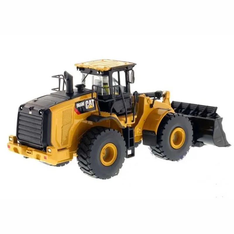 DM Diecast 1:50 Scale CAT 966M Wheel Loader Alloy Engineering Vehicle Model Simulation Toy Collection Souvenir Display 85928