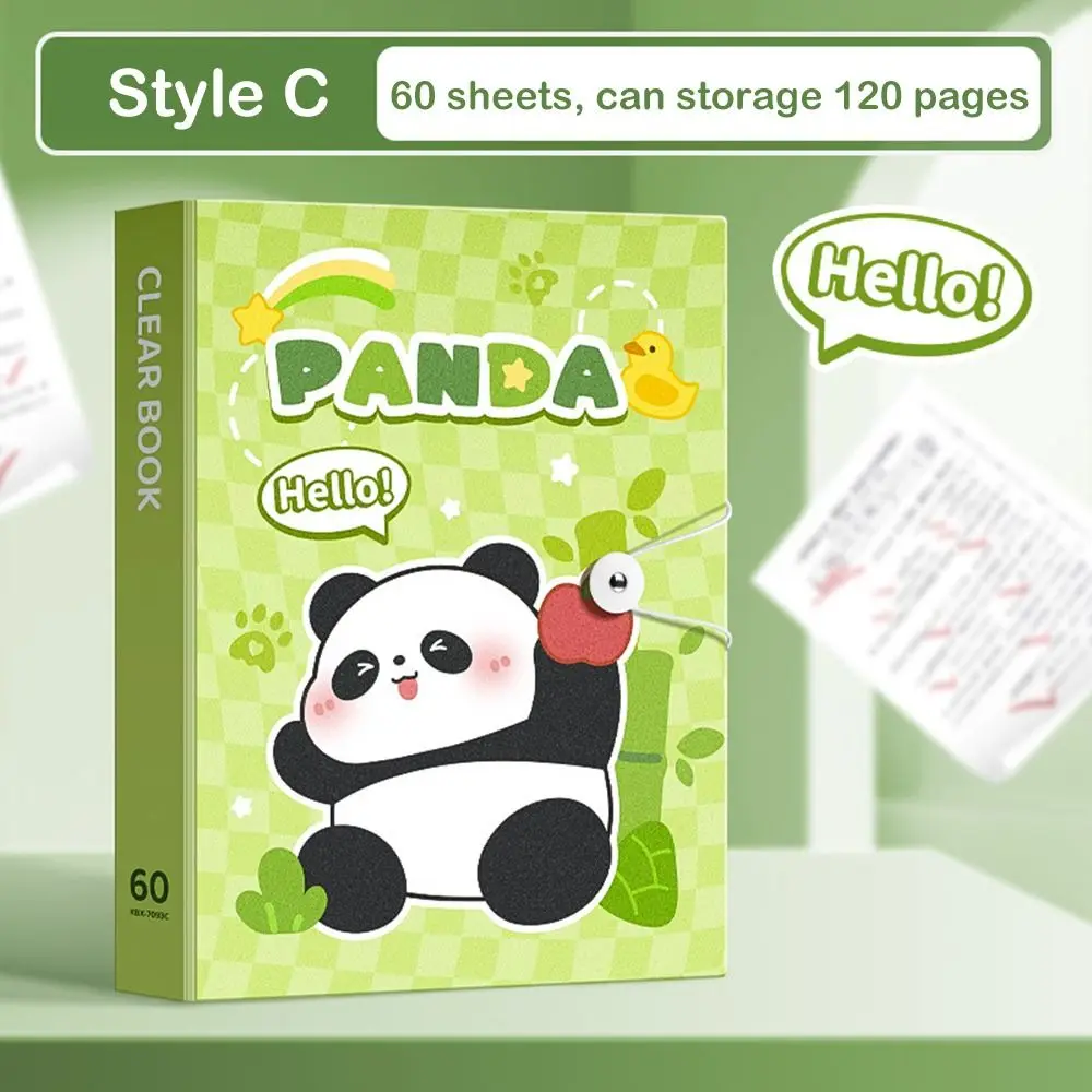 

Папка-органайзер для документов формата А4 на 30/40/60 карманов с изображением капибары и панды, стильный дизайн, большая вместимость