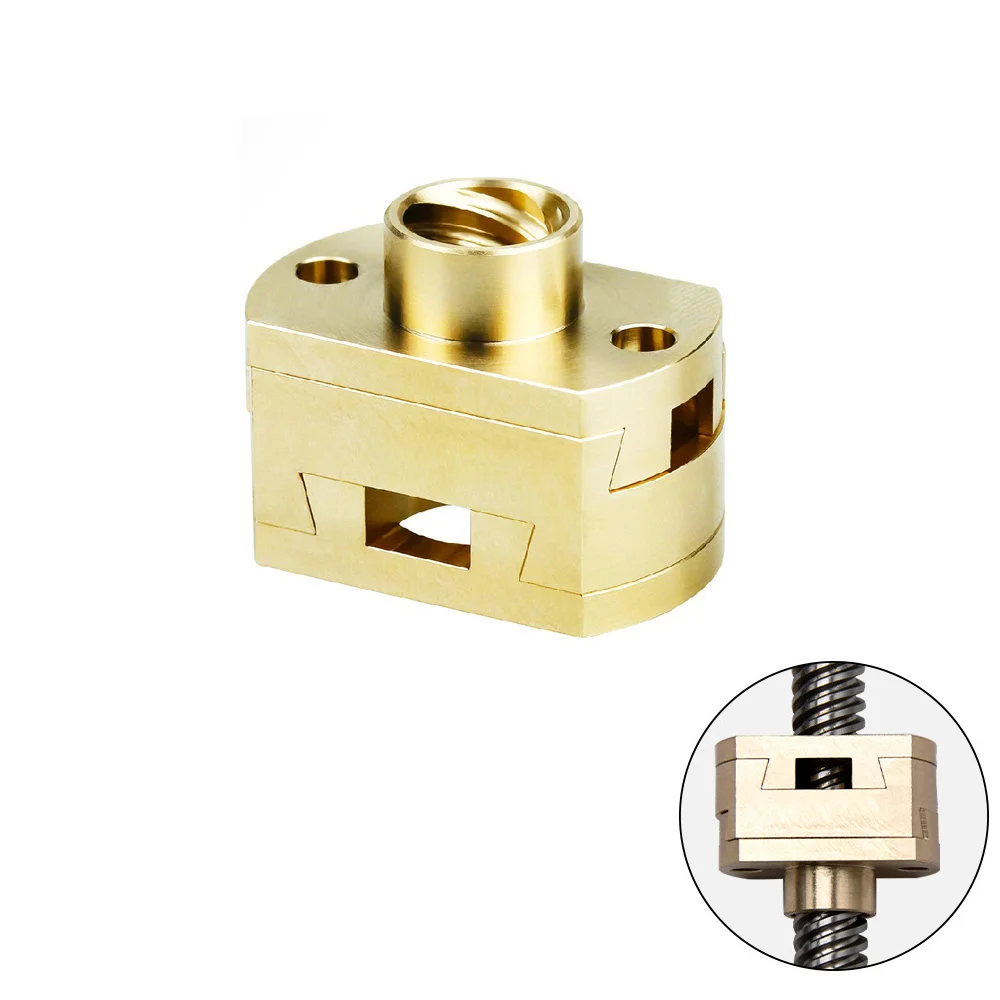 For Oldham Type Brass Coupler for NEMA 17 Stepper Motor Shaft and 8mm Screw Used in For Ender 3 For CR10 Printers