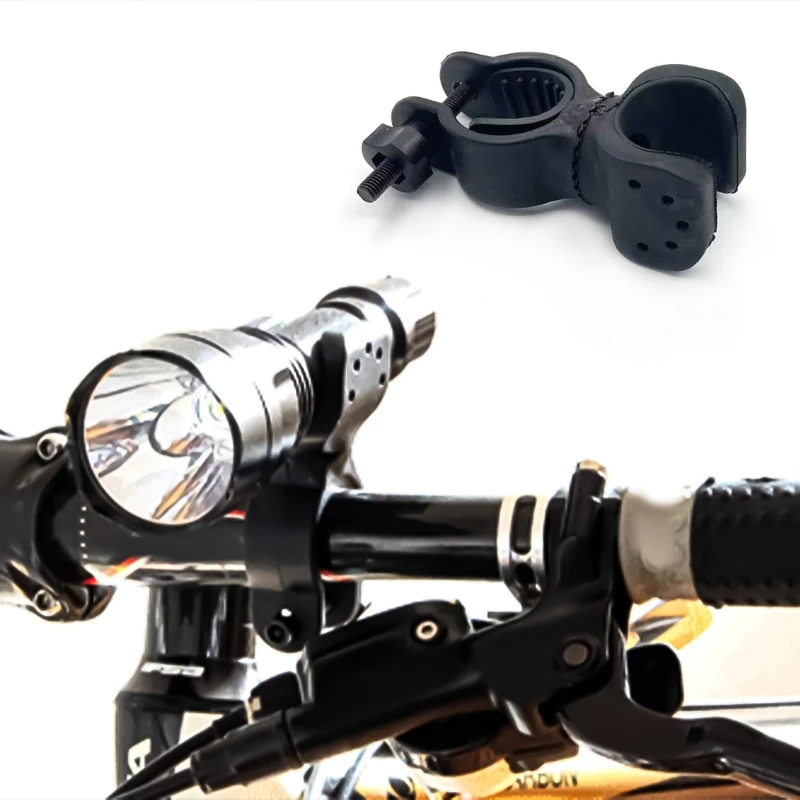 2025 New Bicycles Fork Mount Headlight Brackets Handlebars Flashlight Holder 360 Degree Rotatable Flashlight Brackets for Bikes