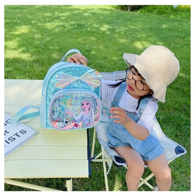 Disney Frozen Kids Backpack Cute Cartoon Princess School Bag for Girls Fashion Travel Kindergarten Daypack