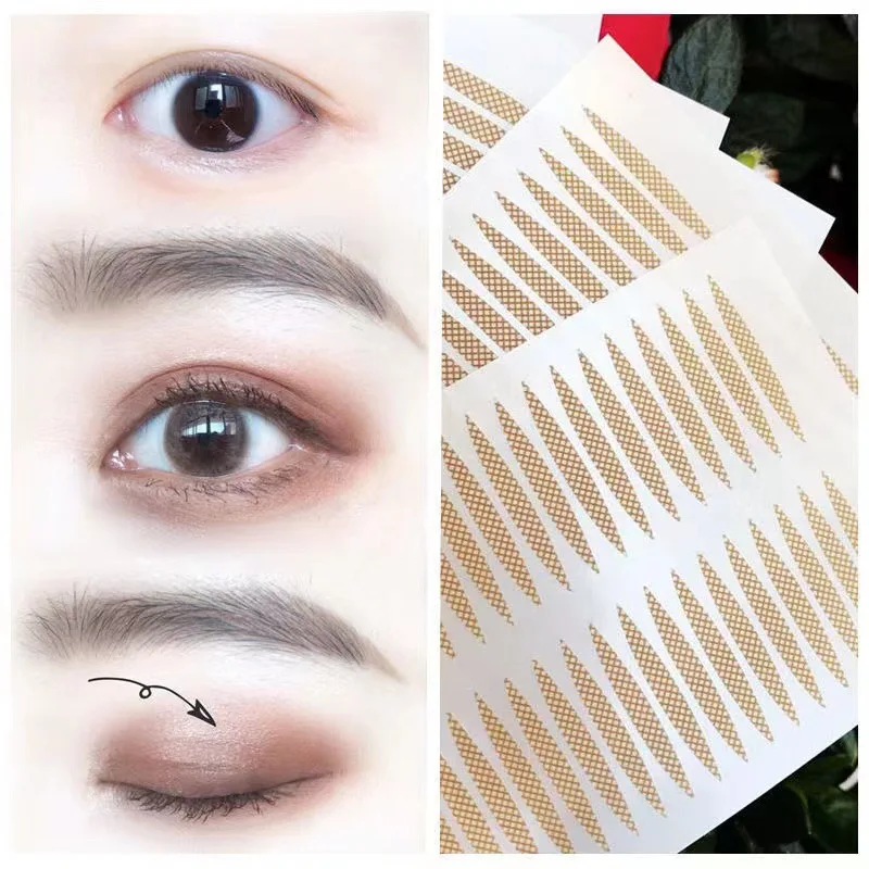 480pcs Invisible Eyelid Tape Sticker Thin Double Patch Waterproof Breathable Natural  Adhesive Transparent Eyelift Tape Makeup