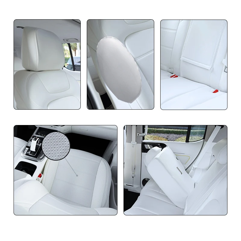 

For Tank 500 Luxury Faux Leather Custom Fit Seat Covers 5 Seaters Full Car Seat Covers Front Rear Full Set Accessory