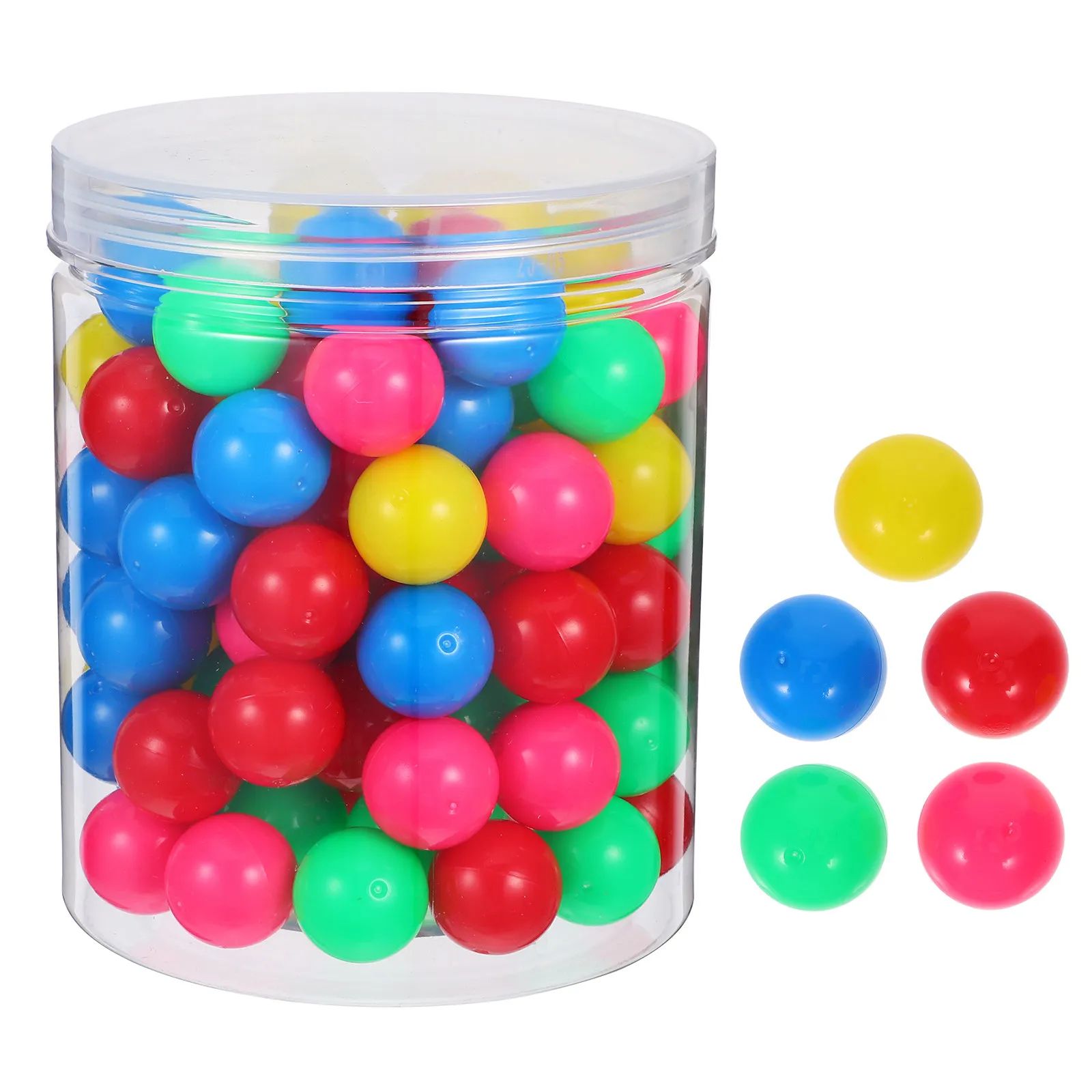 

100Pcs Educational Track Balls Colorful 2Cm Lightweight Hollow for Stem Montessori Preschool Counting Learning Games