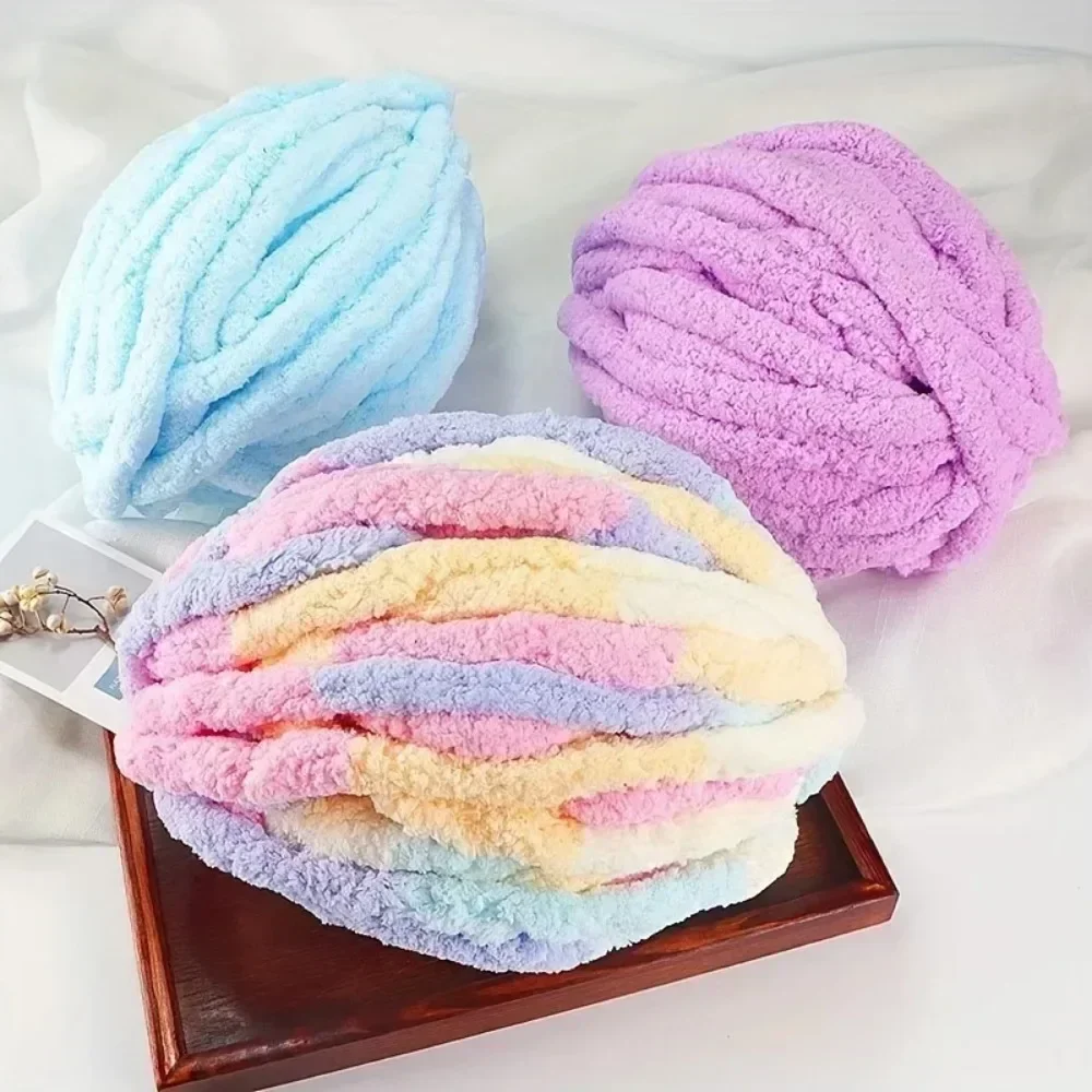 1roll Extra Thick Ice BarYarn Blanket Hand-woven DIY Line Large Chunky Chenille Cushion Pet Nest Line Iceland Scarf Hat Knitting