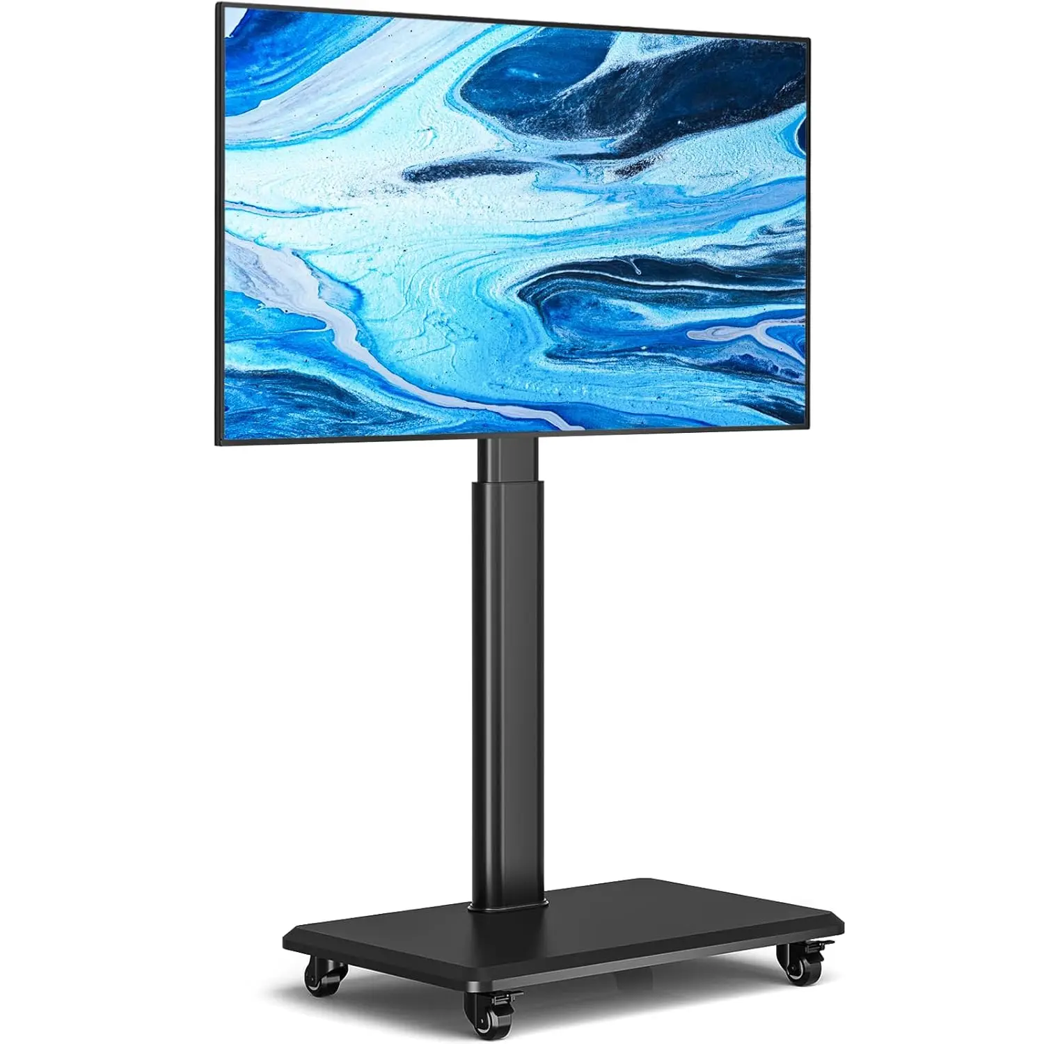 

Portable Floor TV Stand On Wheels For 32-70 Inch TVs, Tall Universal Rolling TV Stand With Swivel Mount, Elegant, Customized