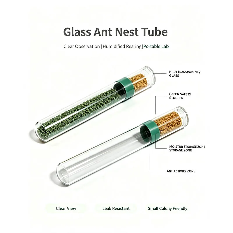 15-150mm Ant Farm House Green Test Tube Ant Nest Plaster Tube for Ant House Gypsum Pet Anthill Workshop Villa Queen Home