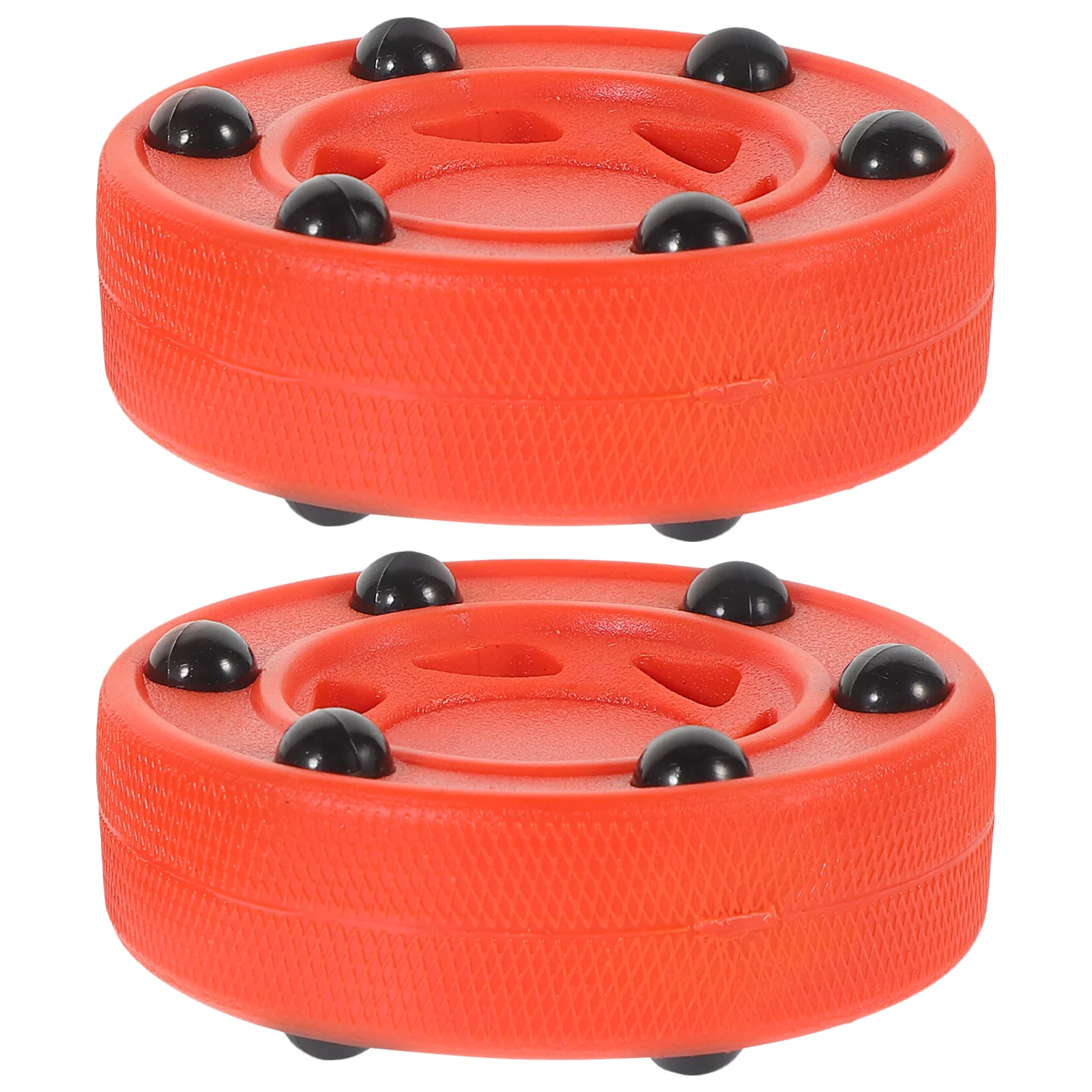 

2 Pcs Hockey Puck Roller Skating Inline Practicing Game Red Child