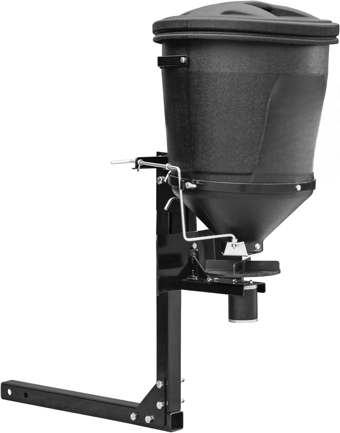 For Salt, Grass Seed, Fertilizer, Deer Feeder Seed and More, 150 lb. Capacity with Lid, UTV All Season Spreader