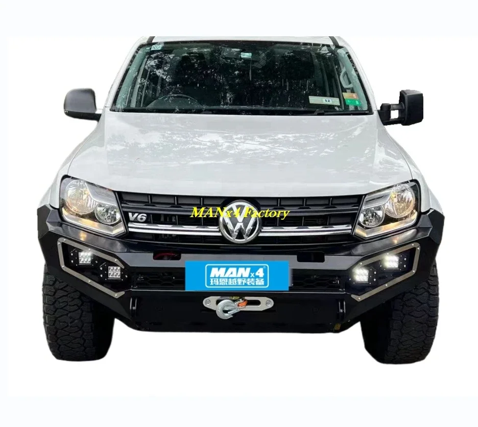 Unique Amarok Front Bumper Steel Bull Bar For Volkswagen Amarok 1st Gen 10-22