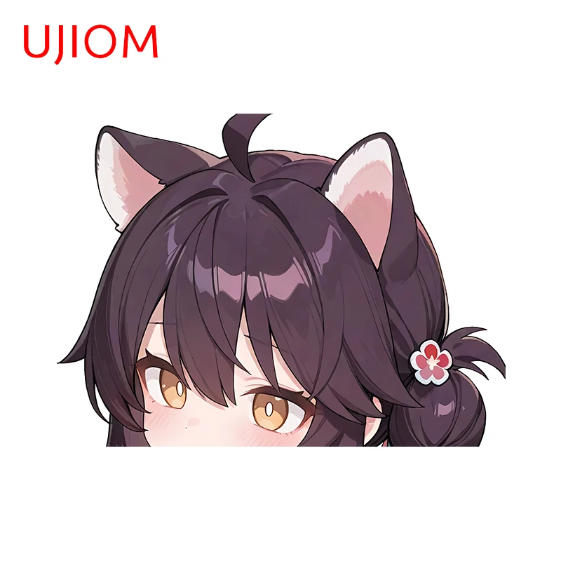 UJIOM Blue Archive Item Cute Peeking Wall Stickers Amusing Graffiti Baby Nursery Room Decals Nice Room Decoration Accessories