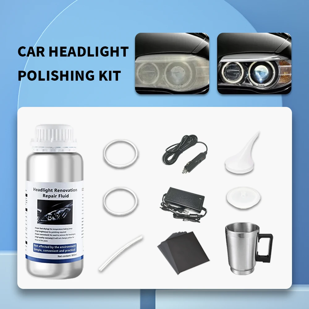 Car Headlight Renovation Tools Electric Heating Cup Kit Car Headlight Refurbished Atomizing Cup Polishing repair Cleaning Tool