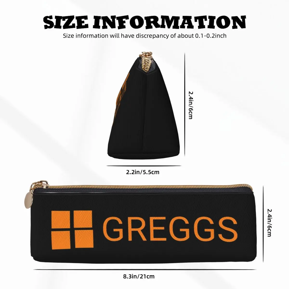 تتجه جريجز شعار مقلمة الحالات قلم رصاص الحقيبة تخزين القرطاسية لوازم صندوق القلم حقيبة أقلام رصاص لهدايا الطلاب