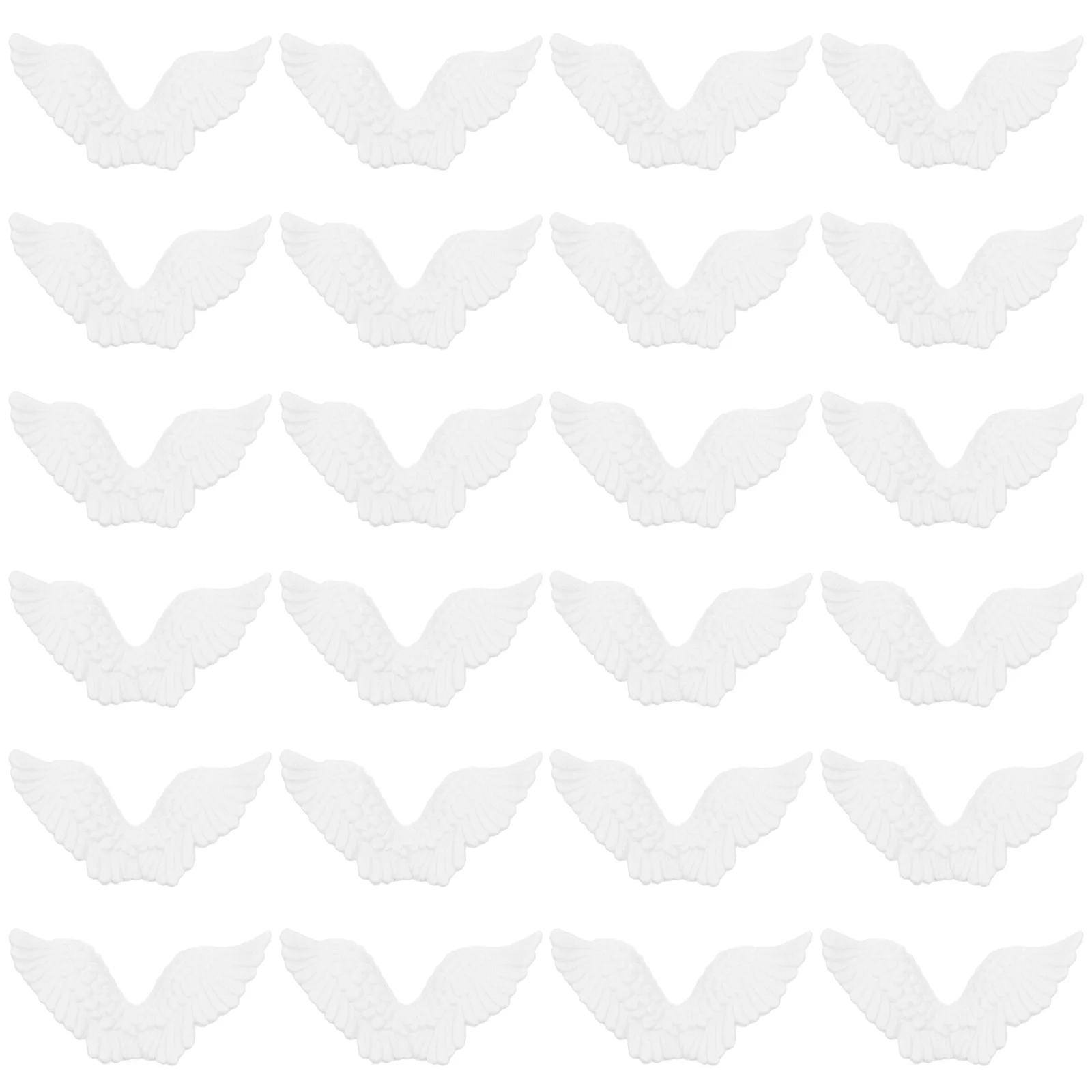 

24Pcs DIY Angel Wings Plastic Ornaments Accessories Christmas Decoration DIY Craft Supply Gifts Angel Wings Ornament
