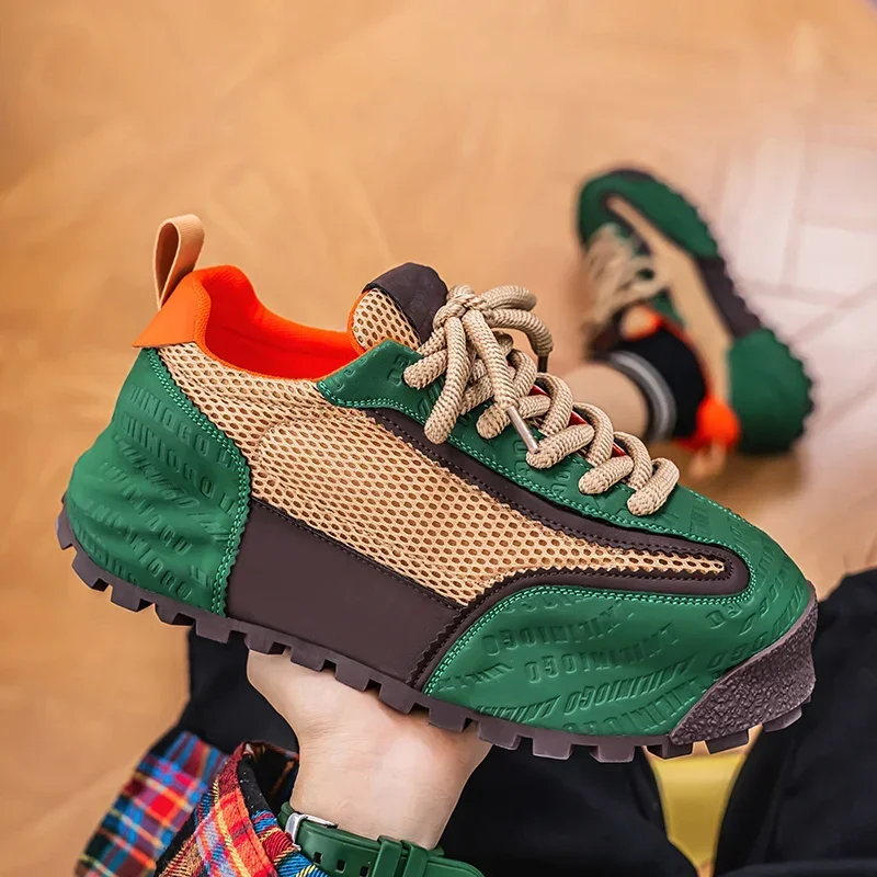 جديد أحذية رجالي حجم كبير أحذية رياضية تنفس تنفس مركب سايكو العلوي سميكة المضادة للانزلاق باطن مقاومة للاهتراء حذاء