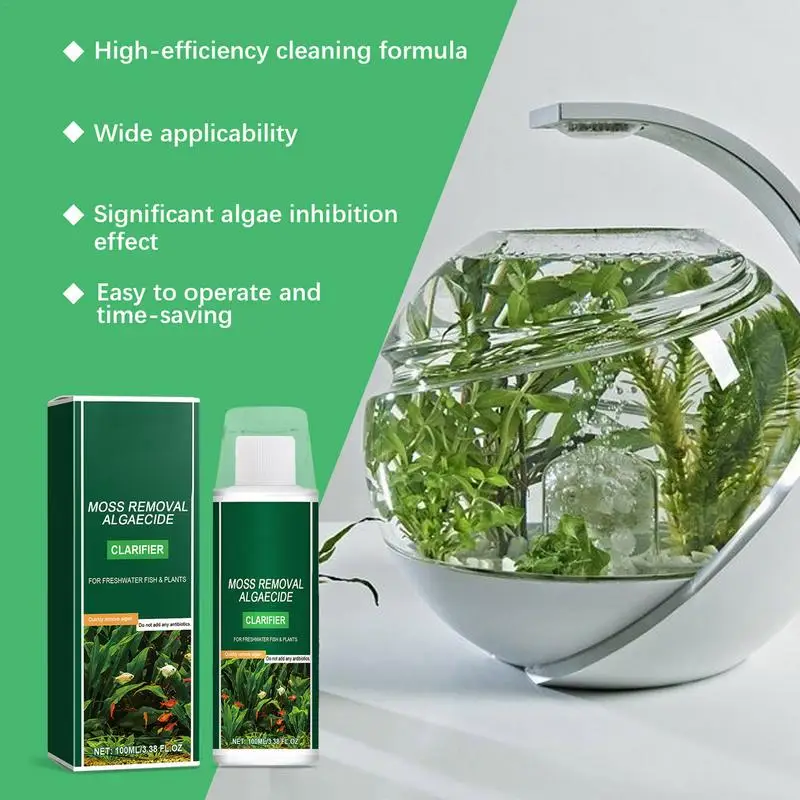 Algaecide For Swimming Pool Water Fountain Pool Algaecide Cleaner Algaecide Clarifier With Measuring Cup Algae Control For Fresh