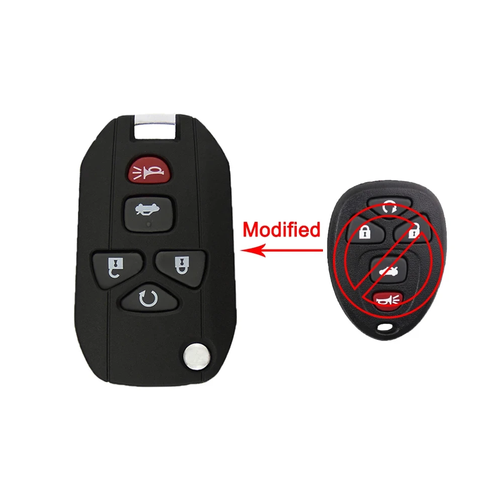 YIQIXIN For Buick G-C For Chevrolet Voor Cadillac 2011 Pontiac Saturs Modified Flip Remote Car Key Shell 5/6 Buttons