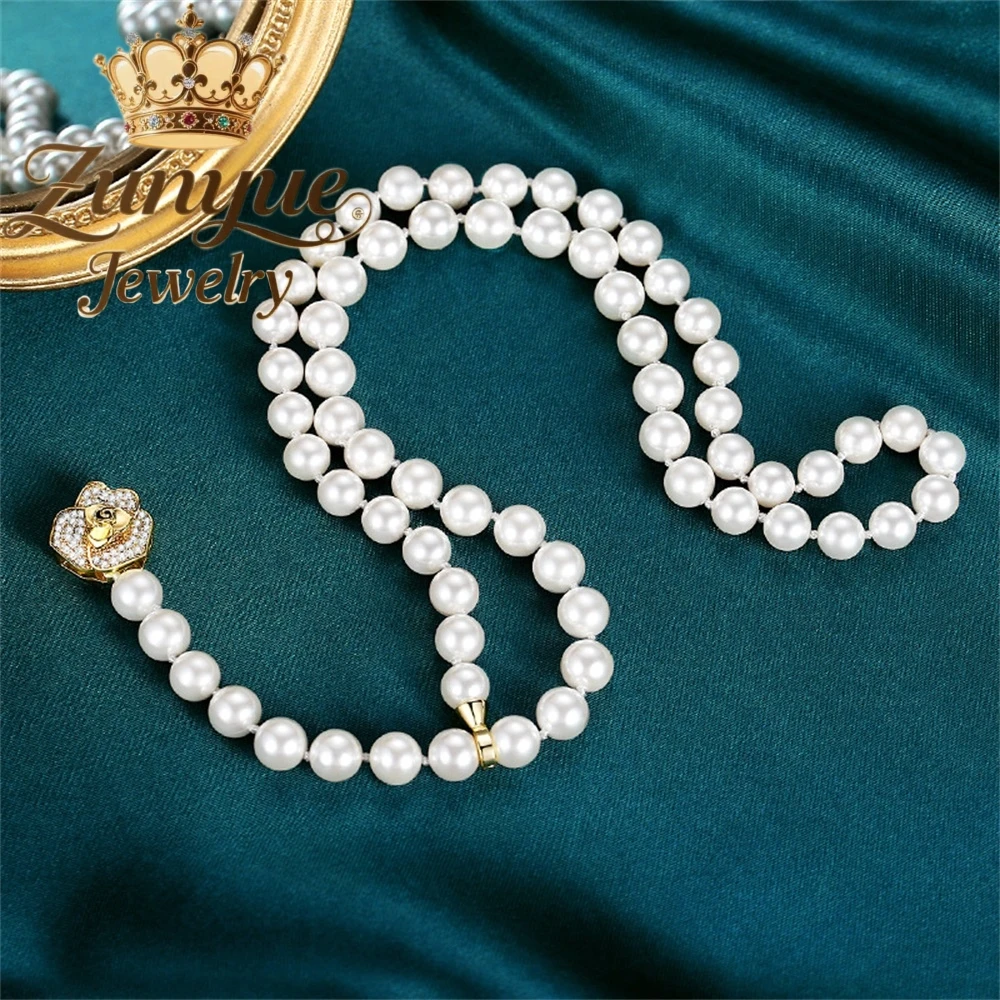 

Natural Pearl Necklace Sweater Chain Pendant Long Versatile And High - End Beaded Fashion Jewelry Exquisite Best Selling Charms