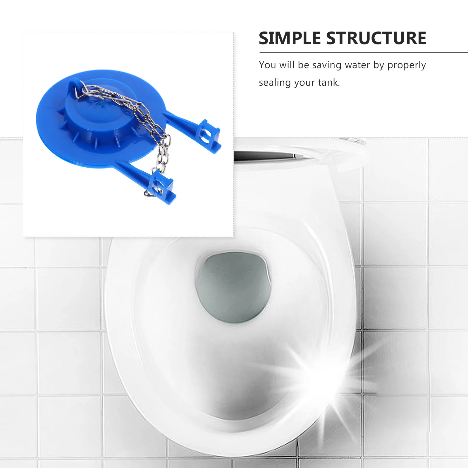 

Universal Toilet Flush Flapper Oversize Seal High Performance Water Saving Easy Install No Tools Required Replacement