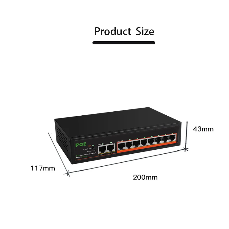 イーサネットスイッチ 10/100Mbps プラグアンドプレイゲーム 100M POE スイッチスプリッタエクステンダー RJ-45 LAN アダプタインターネットスプリッタコンバータ