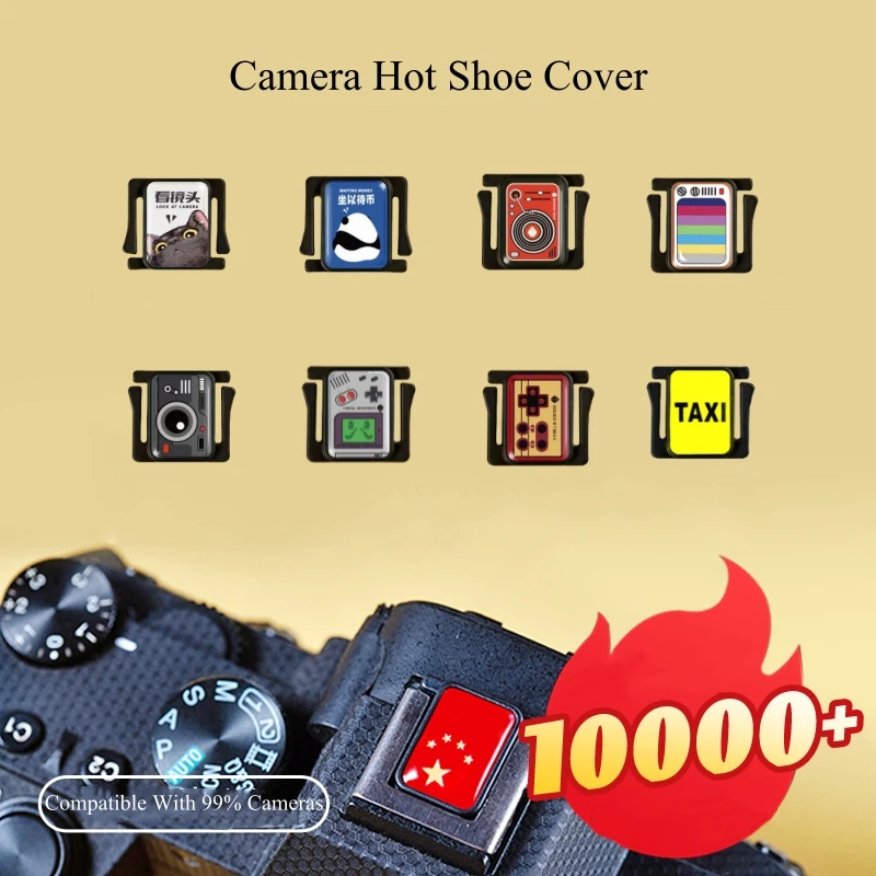 Penutup Hot Shoe Kamera Cantik Topi Antarmuka Flash Kartun untuk Aksesori Dekoratif Kamera Fuji Canon Nikon Olympus Pentax