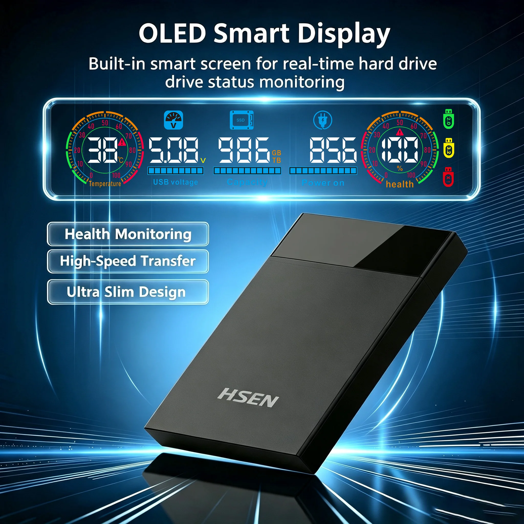 USB 3.2/Type C HDD Enclosure 2 - Portable Ssd Enclosure ulasan dan harga