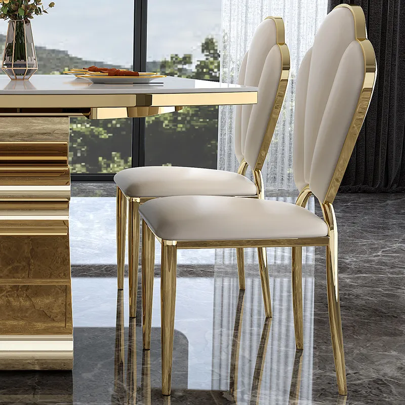 Living Room Restaurant Dining Chairs Luxury Modern Nordic Designer Dining Chairs Comfortable Unique Muebles Trendy Furniture