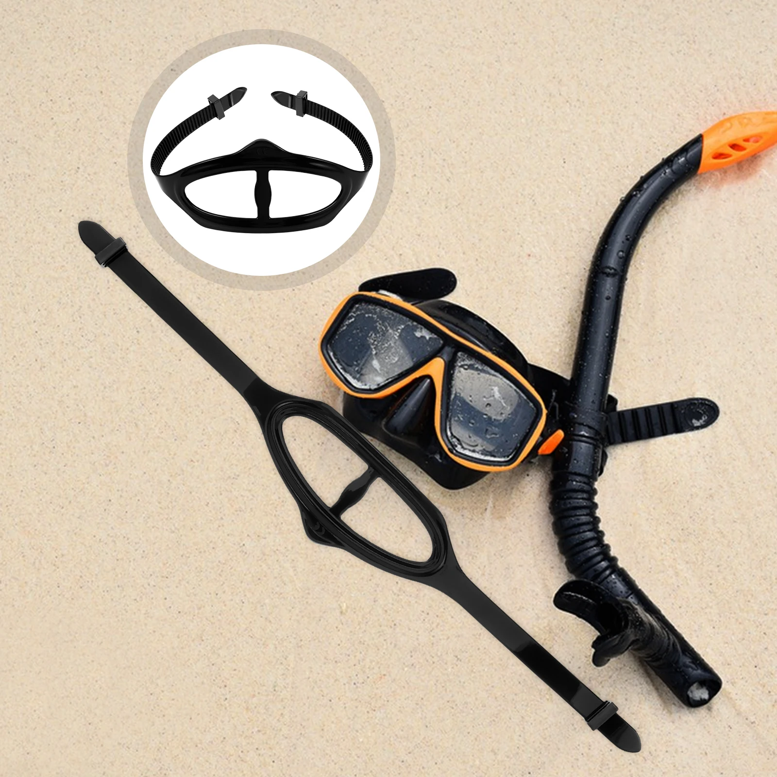 

Diving Lens Replacement Strap for Head Bands Accessories Mask Scuba Glasses Silicone Straps