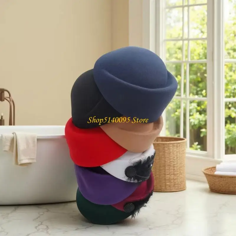 

DXAE Британский берет для летного экипажа, однотонный дизайн, мягкая ткань, головной убор унисекс, легкий, 7 цветов