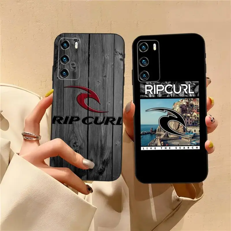 Blue Water Surf Beach Rips Curls Phone Case For Huawei P40Pro P30 P20 P10 Plus Lite Pro Y5 Y6 Y7 Y8 PSMART 2019 2020 Funda Shell