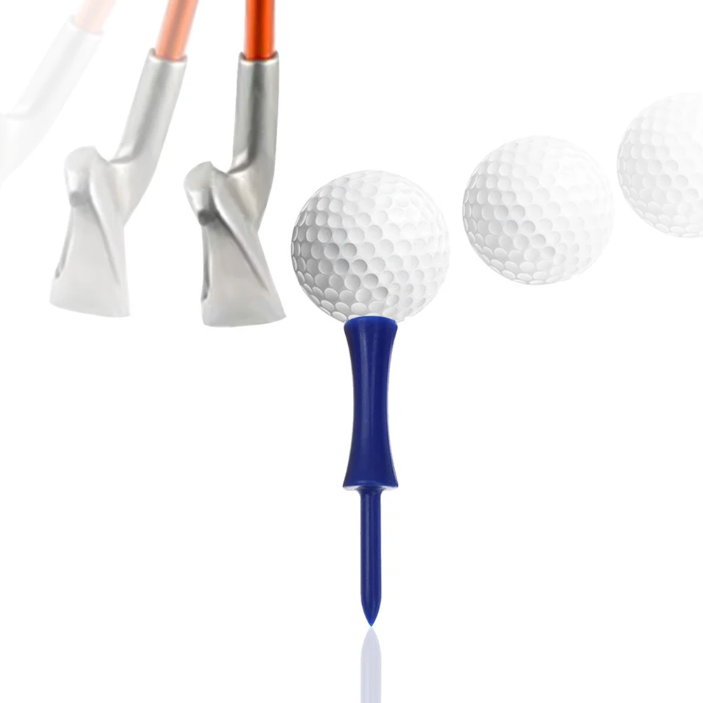 

100pcs 70Mm Castle Plastic Golf Tees Extra Wide Base Rubber Tees For Driving Range Mats Indoor Outdoor Practice Accessories