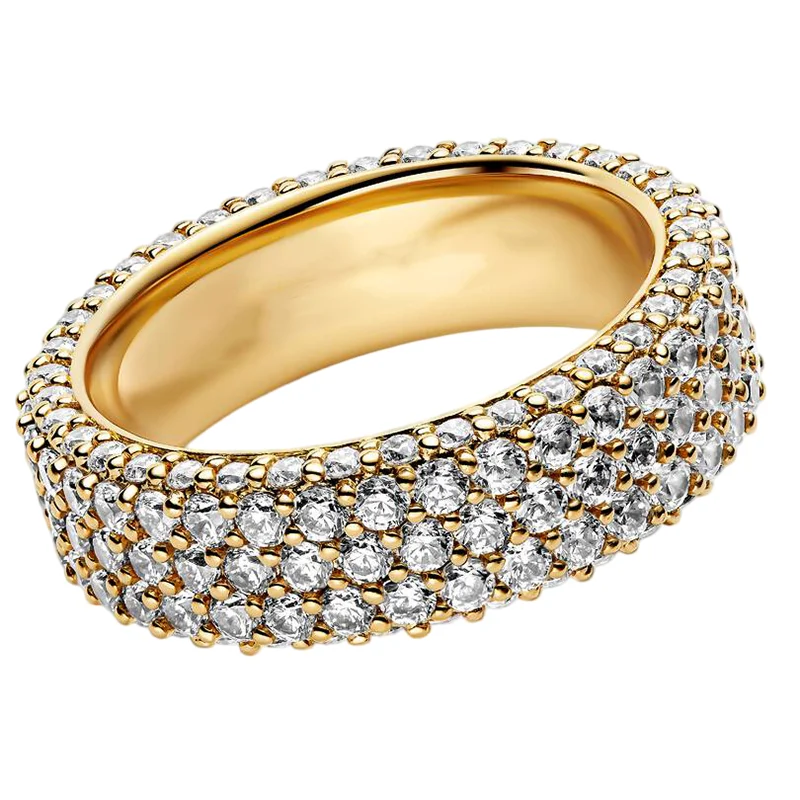 Women's 925 Silver Double Love Butterfly Gold Ring