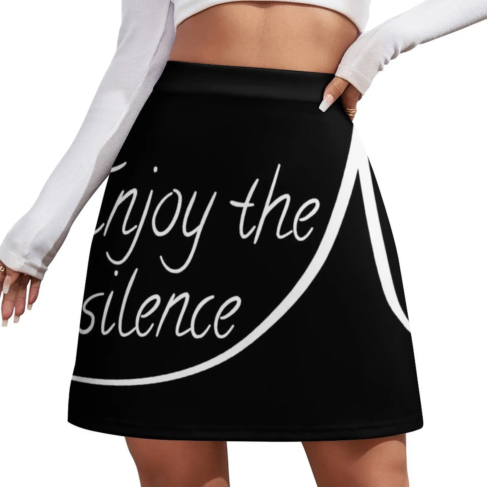 

Enjoy the silence -white Mini Skirt japanese kawaii clothes chic and elegant woman skirt skirt Mini