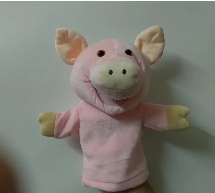 Animal Plush Hand Puppets  Kids  Soft Toy Big Grey Wolf Shape Pretend Playing Dolls Gift For Children Gift