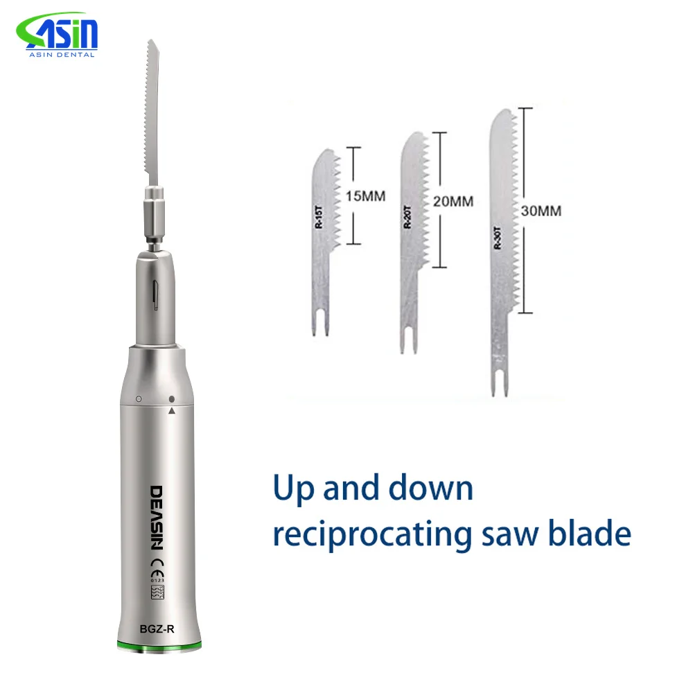 Chirurgia stomatologiczna piła oscylacyjna prosta rękojestna do zbierania kości w jamie ustnej mikro-1:1/4:1 chirurgiczna 3 °/17 ° piła niska