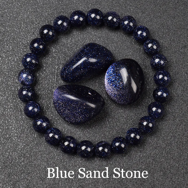 6/8mm Reiki Blue Apatite Bead Bracelet Men Women Natural Stone Blood Circulation Stimulate Enthusiasm Health Care Couple Jewelry image 3