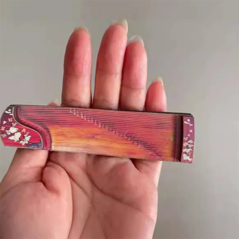 Chinese Style National Musical Instrument Refrigerator Sticker Photography Props Pipa Antique Style Decorative Magnetic Stickers