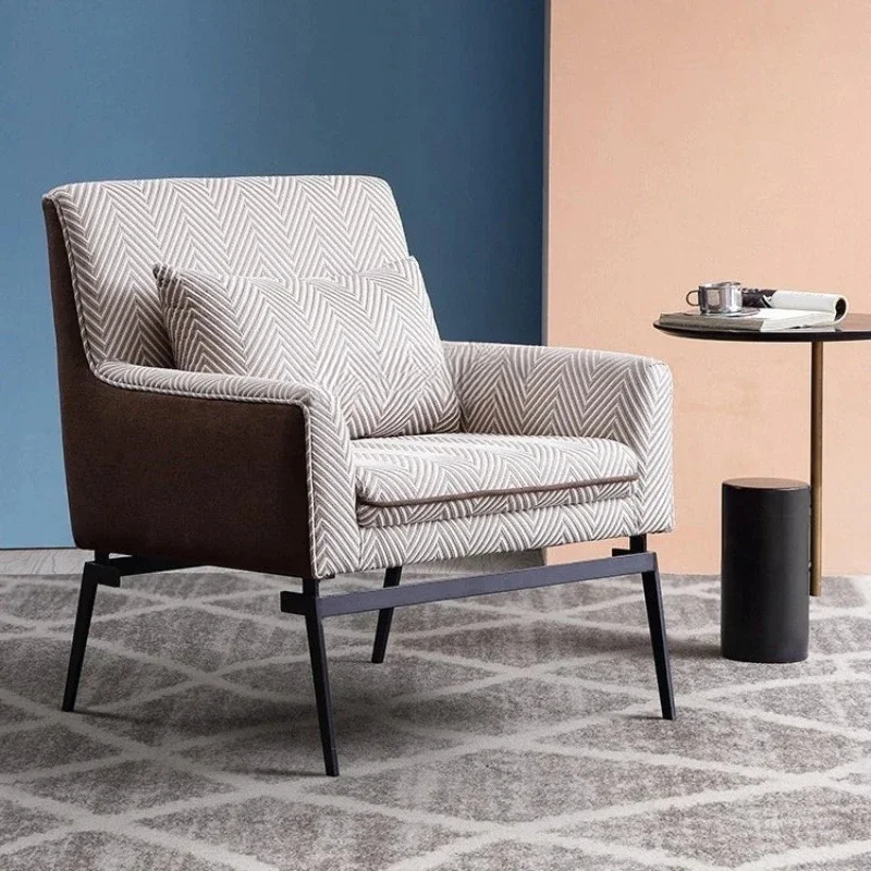 Nordic Sofa American Wingback Chair Minimalist Italian Single Sofa Single Leisure Chair Light Luxury